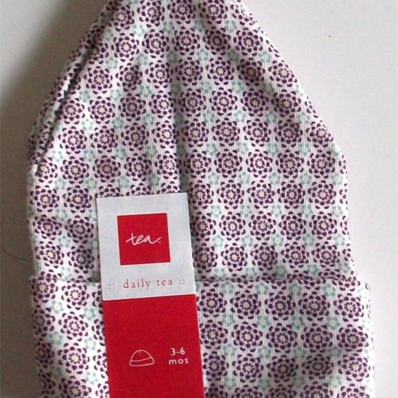 TEA COLLECTION INFANT HAT NWT Daily Tea 3-6 / 6-12 - Picture 3 of 5